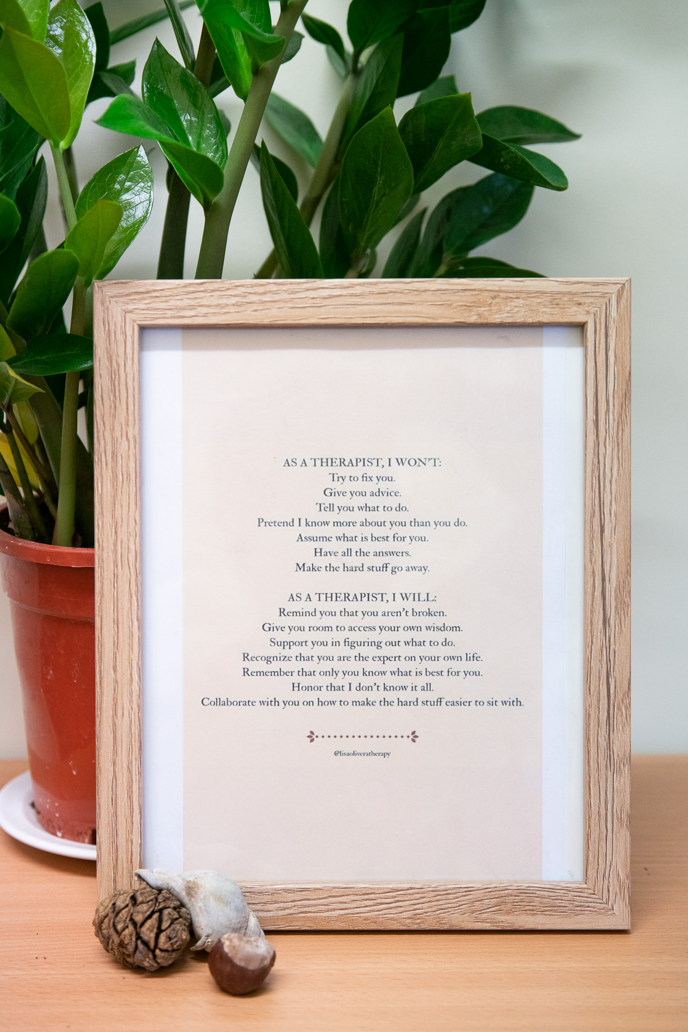 Photo of objects in a counselling room